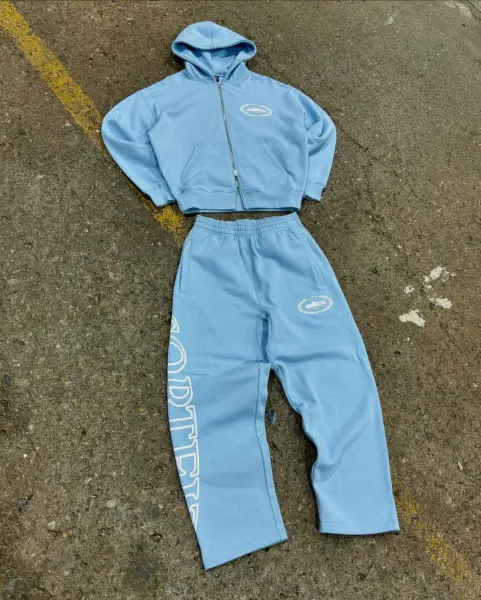 Off-White™ Oval Logo Zip-Up Hoodie and Sweatpants Set Gray - 9