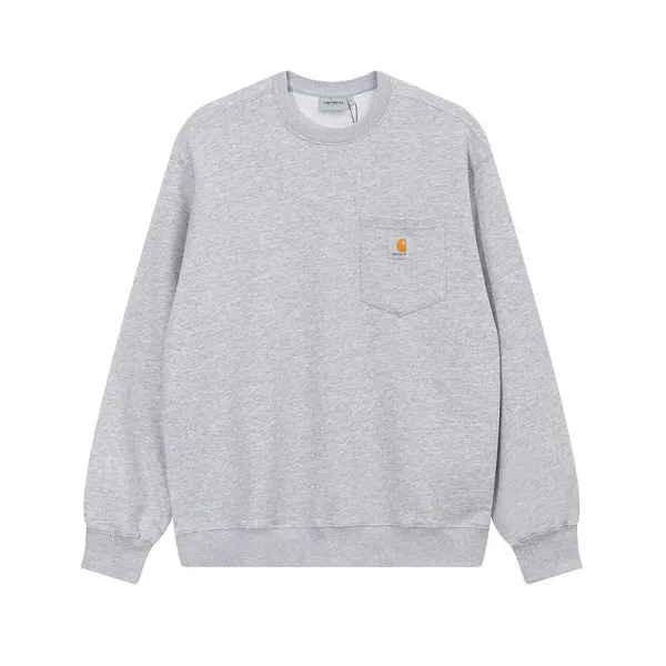 Carhartt WIP Pocket Sweatshirt Heather Gray Sweater - 1