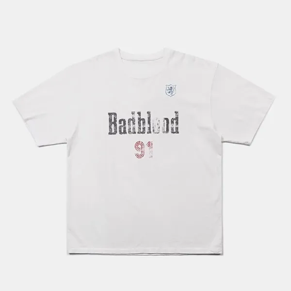 Badblood 91 Graphic Print White T-Shirt - 1