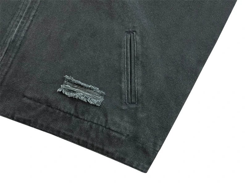 Enfants Riches Déprimés Distressed Black Workwear Jacket - 10