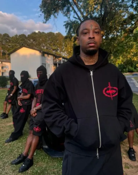 Off-White™ Oval Logo Zip-Up Hoodie and Sweatpants Set Gray - 28