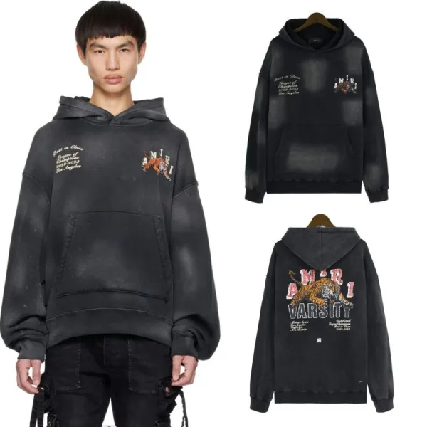 AMIRI Distressed Washed Black Sweatpants - 13
