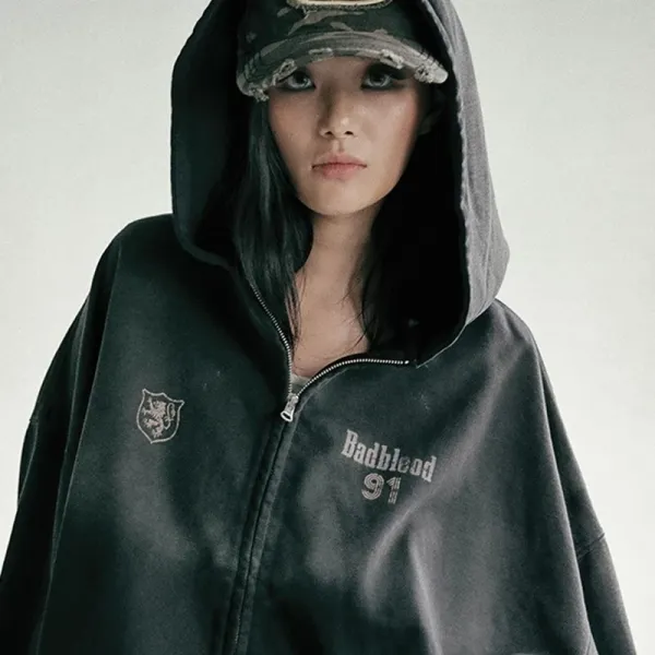 Badblood S1 Hooded Windbreaker Black - 10