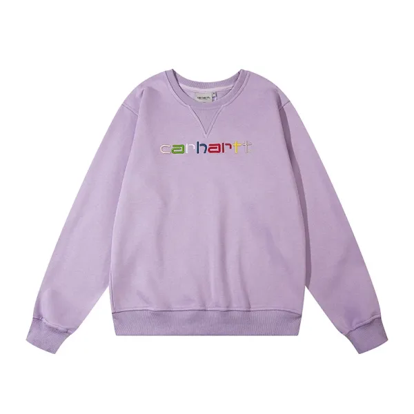 Carhartt WIP Colorful Logo Lavender Hoodie - 1
