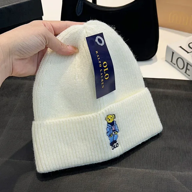 Ralph Lauren Hats Polo Bear Embroidered Cuffed Knit Beanie product detail image 11