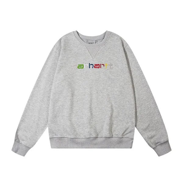 Carhartt WIP Colorful Logo Heather Gray Sweatshirt - 1