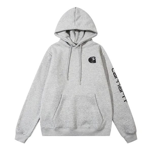 Carhartt Script Logo Hoodie Beige / Gray / Black / Olive / Navy / Purple / Orange / Forest Green - 16
