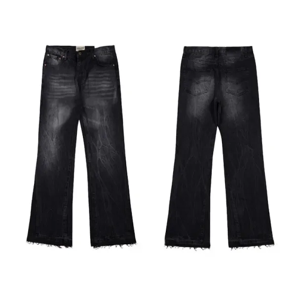 Gallery Dept. Distressed Flare Paint-Splatter Patchwork Denim Jeans - 34