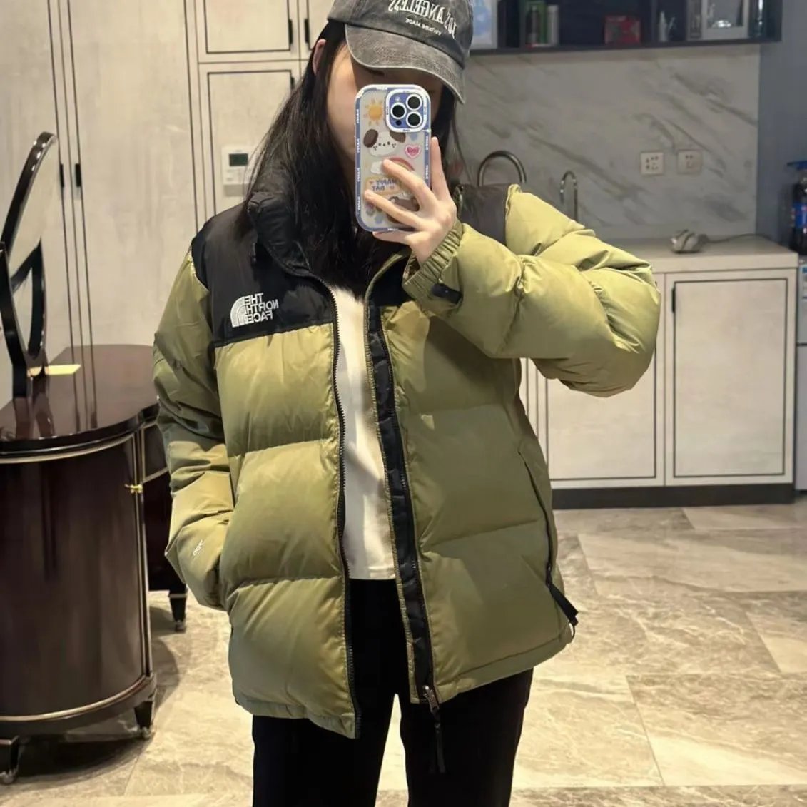 The North Face 1996 Retro Nuptse Puffer Jacket Down Olive Green Black
