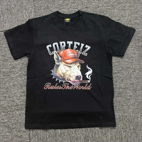 Corteiz Rules The World Graphic T-Shirt Black - 1