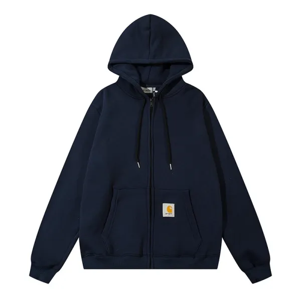 Carhartt Script Logo Hoodie Beige / Gray / Black / Olive / Navy / Purple / Orange / Forest Green - 23