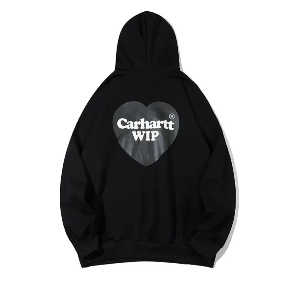 Carhartt Script Logo Hoodie Beige / Gray / Black / Olive / Navy / Purple / Orange / Forest Green - 33
