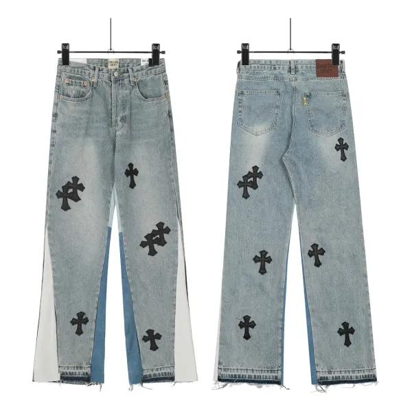 Gallery Dept. Distressed Flare Paint-Splatter Patchwork Denim Jeans - 19