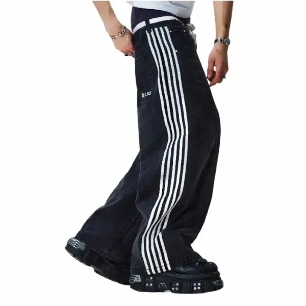 Spider-Man x Design Patchwork Distressed Wide-Leg Jeans - 13