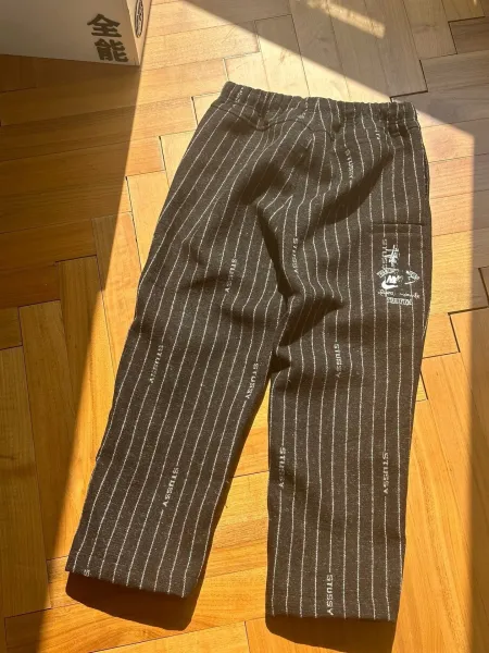 Stüssy x Nike SB Pinstripe Sweatpants Black - 1
