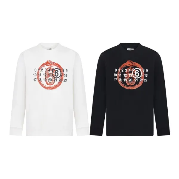 Maison Margiela Replica ID Badge Print Long-Sleeve T-Shirt Black - 5
