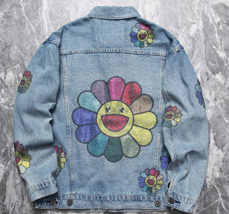 浅蓝色外套（太阳花钻）