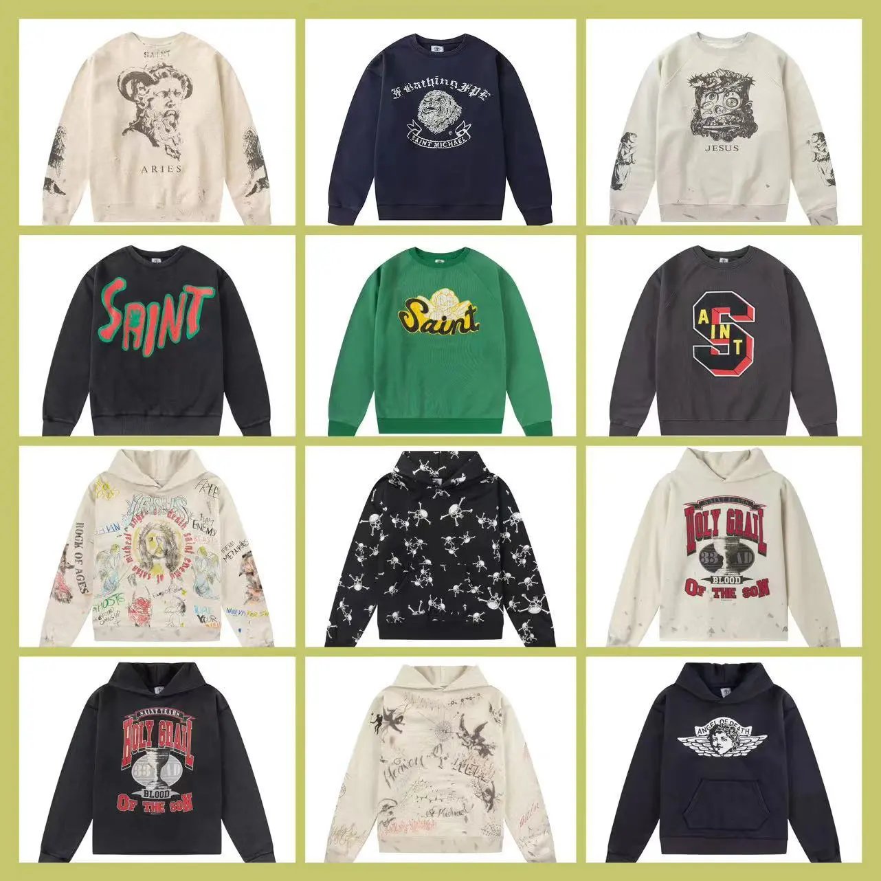 Saint Graphic Hoodie Sweater Collection