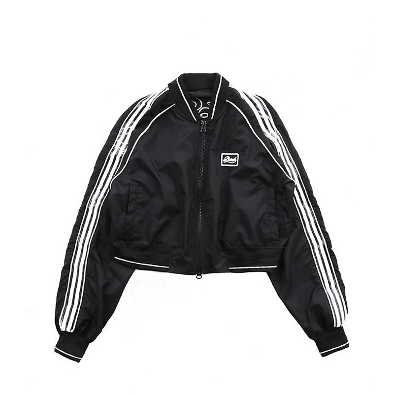 Reebok Track Pants Black with White Stripes Pants - 10