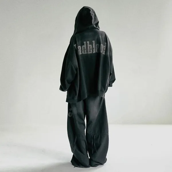 Badblood S1 Hooded Windbreaker Black - 8