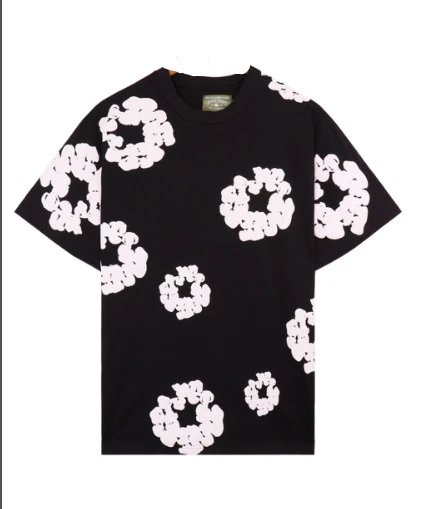 【280克】黑色T（白色花环）