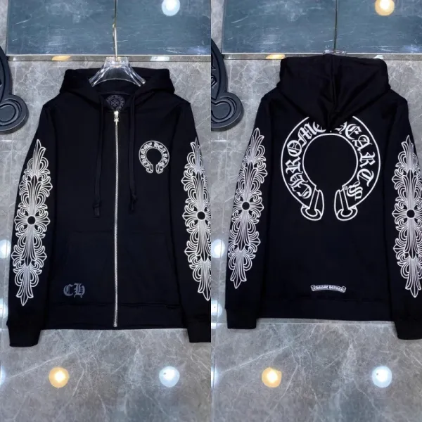 Chrome Hearts Floral Cross Hoodie White - 4