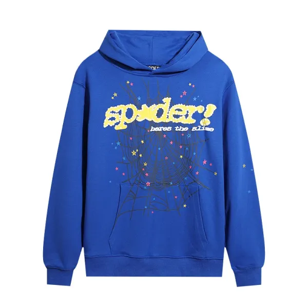 Spider! Here's The Slime Hoodie Blue - 1