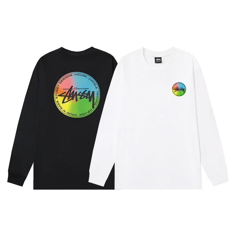 S Letter Print Long Sleeve Top
