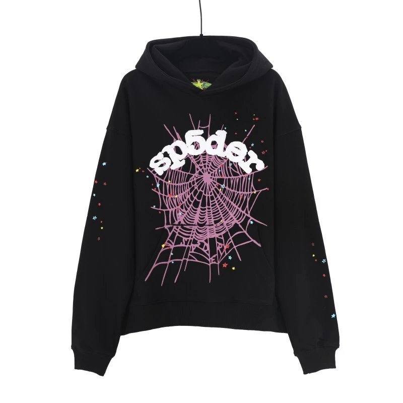 Spider P*ok! Spiderweb Graphic Hoodie Pink - 51