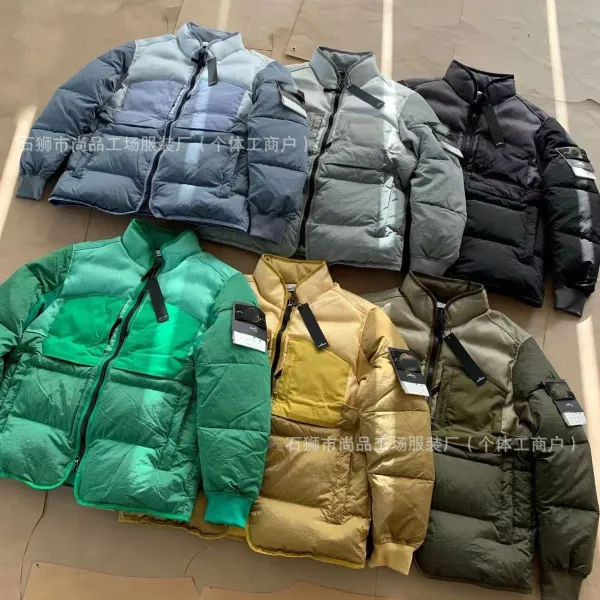 Stone Island Shadow Project Patchwork Puffer Jacket Olive - 4