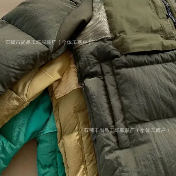 Stone Island Shadow Project Patchwork Puffer Jacket Olive - 8
