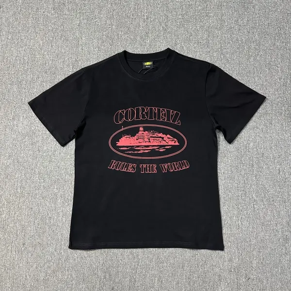 Corteiz Rules The World Black T-Shirt - 1