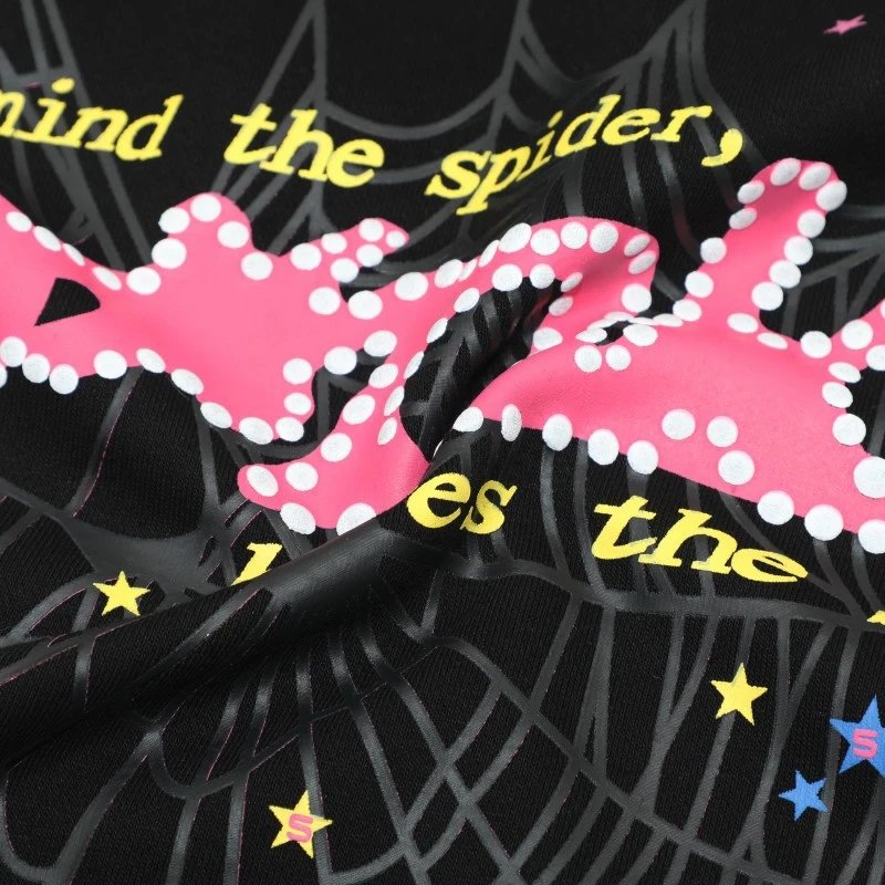 Spider P*ok! Spiderweb Graphic Hoodie Pink - 61