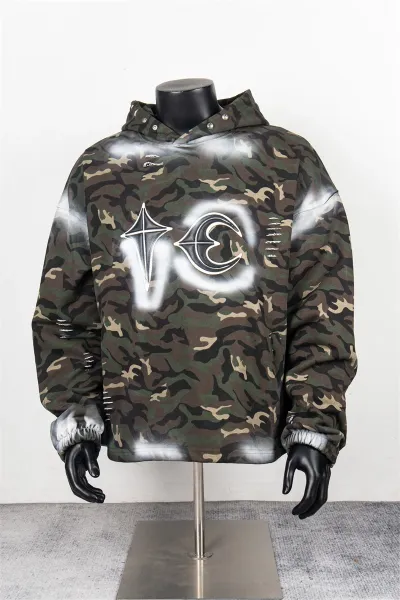 VEIL x Unknown Camo Spray-Paint Hoodie - 5