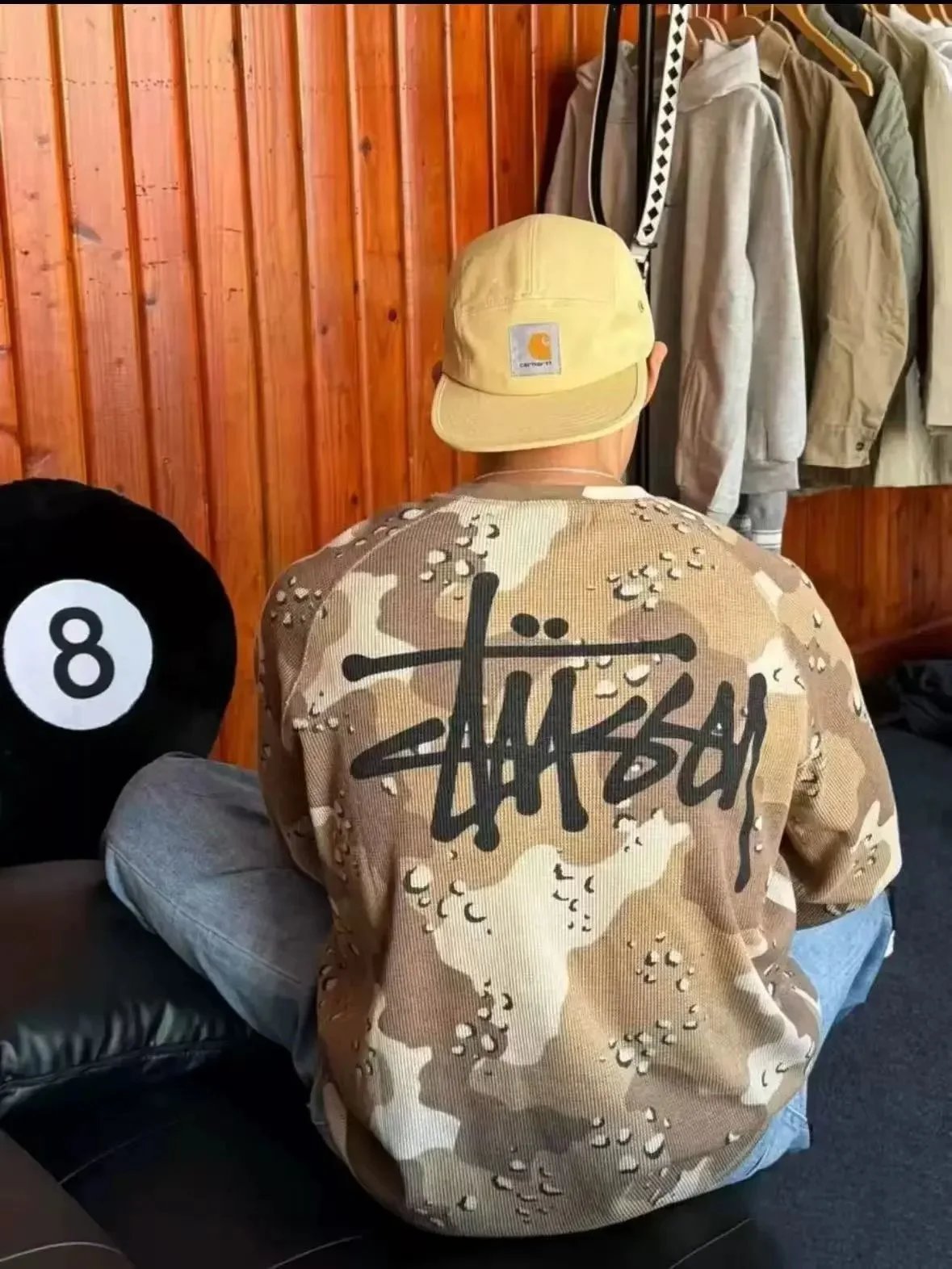 Stussy Desert Camo Long Sleeve Sweatshirt