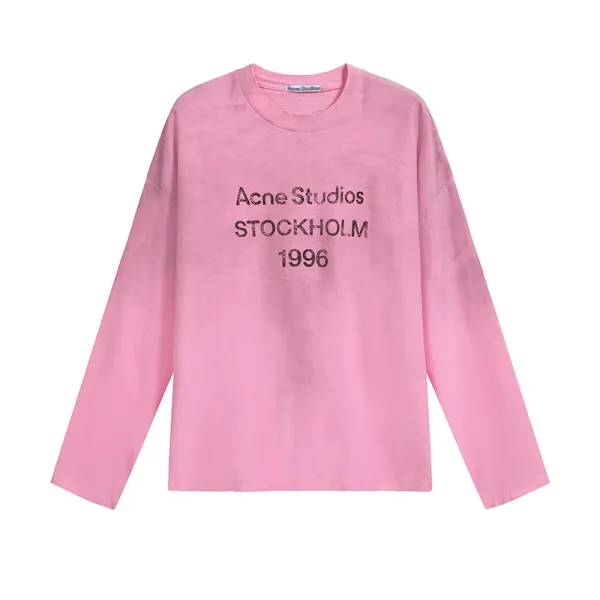 Acne Studios Stockholm 1996 Pink Long-Sleeve T-Shirt - 1