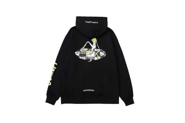 Chrome Hearts Flower Logo Hoodie White - 14