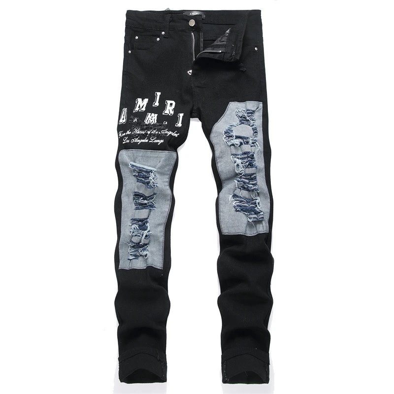 Amiri Black Distressed Jeans
