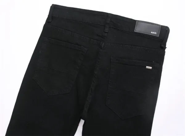 Amiri Distressed Patchwork Black Jeans - 13