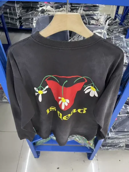Demna Gvasalia x Balenciaga Daisy Pot Long-Sleeve Tee Black - 11