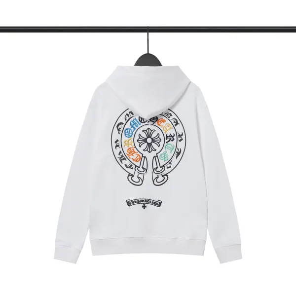 Chrome Hearts Flower Logo Hoodie White - 6