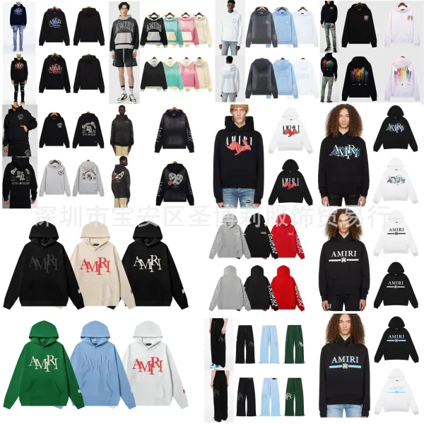 Amiri Rainbow Drip Hoodie Black - 6