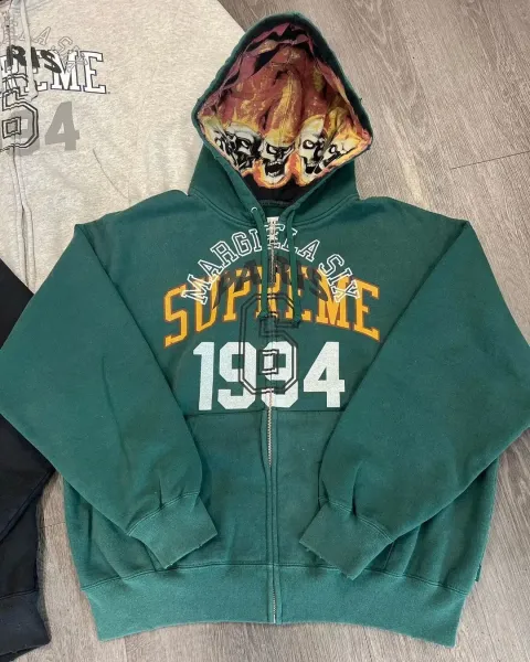 Supreme x Margiela 1994 Skull Hoodie Gray - 7