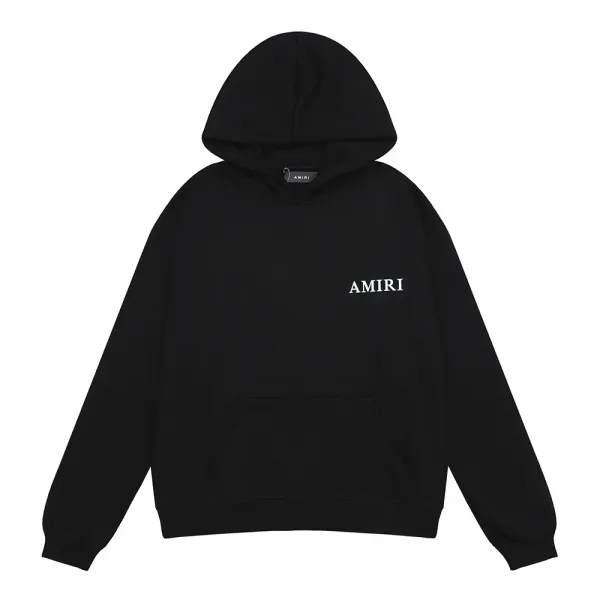 Amiri Rainbow Drip Hoodie Black - 44