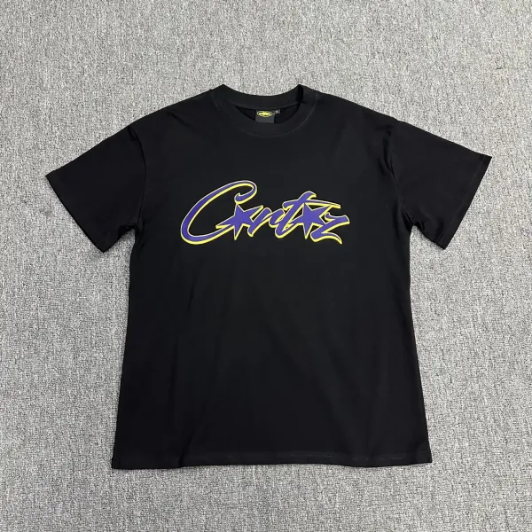 Corteiz Logo Graphic Black T-Shirt - 1