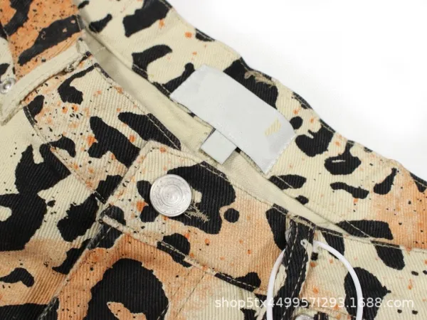 Balenciaga Leopard Print Straight-Leg Pants Multicolor - 11