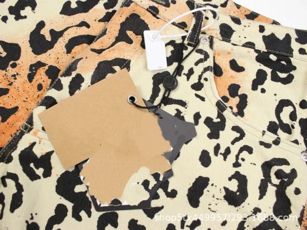 Balenciaga Leopard Print Straight-Leg Pants Multicolor - 9