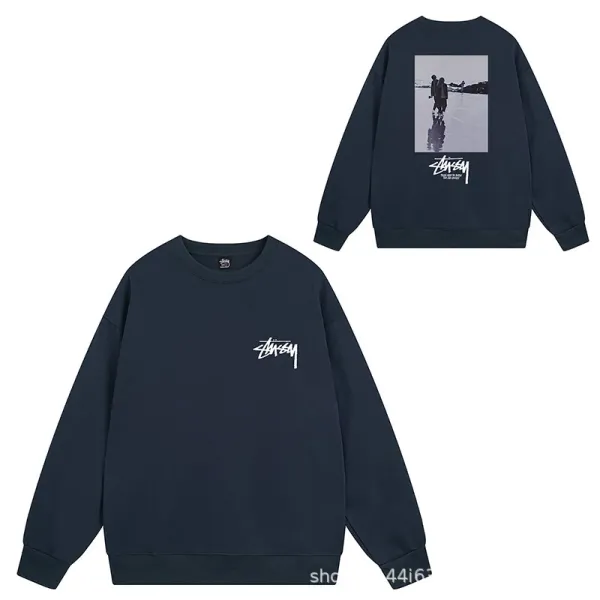 Stüssy Strawberry Print Crewneck Black Hoodie - 16