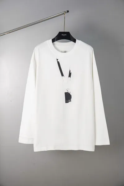 Maison Margiela Replica Tag Long-Sleeve T-Shirt White - 1