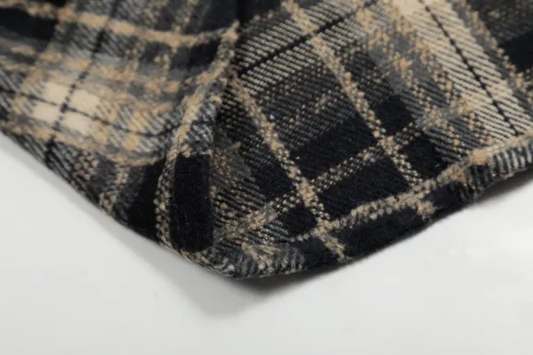 Chrome Hearts Cross Embroidered Plaid Shirt Red - 15